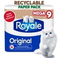 thumbnail image 1 of Royale Original Recyclable Paper, 9 Mega Toilet Paper, 1 of 9