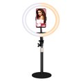 thumbnail image 1 of Innovative 10 Inch USB Ring Light, Dimmable LED Light & Customizable Height for Video Recording & Live Streaming, Center of Gravity Stability for Flawless Presentations (Modern Design), 1 of 5