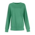 thumbnail image 4 of Womens Shirts Loose Women's Fall Long Sleeve Side Split Loose Blouses Casual Pullover Tunic Tops, 4 of 6