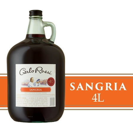 Carlo Rossi Red Sangria Red Wine, California, 4L Glass Bottle