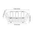 thumbnail image 3 of Avdolw Metal Mesh Food Serving Tray - Durable Stainless Steel Snack Organizer for Chips, Chicken, and Bread - Perfect for Home Dining, Diner, and Catering Spaces,Silver, 3 of 5