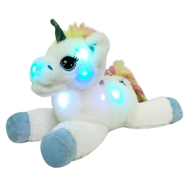 Unicornio Luminoso Unicornio De Dibujos Animados Juguete De Peluche Led Adorno De Unicornio Methold HA046752-01