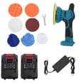 thumbnail image 2 of Cordless Car Buffer Polisher Variable Speed Rechargeable Battery Powered 6 Inch Waxing Polishing Machine for Car Care, 2 of 7