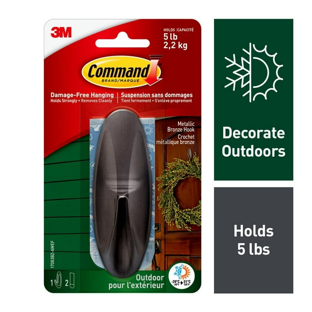 Command™ Outdoor Designer Hook 17083BZ-AWEF, Large