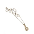 thumbnail image 4 of Collar con dije de oro laminado letra brillos O, 4 of 6