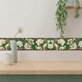 thumbnail image 4 of Trimz Cabbage Elegant Floral Trail Wallpaper Border - Green, White, Red, 15' L x 7" W, 4 of 5