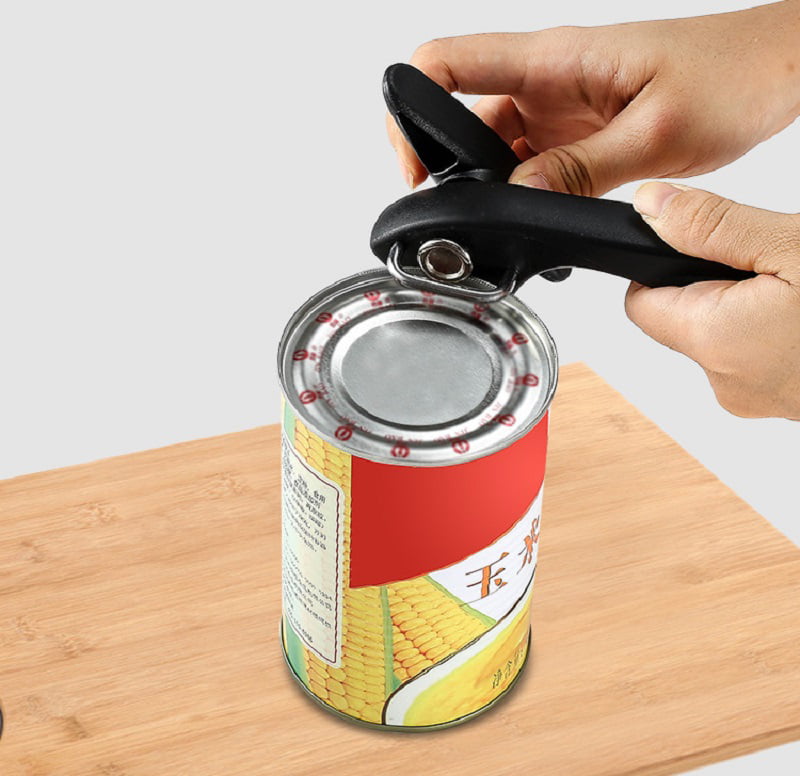Can Opener Manual Ultra Sharp Blades Stainless Steel Heavy Duty Handy Can Bottle Opener with Smooth Edge No Rust Anti-slip Tin Opener Hand Grip Manual Can Opener 