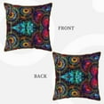 thumbnail image 3 of Kll Mandala Colorful Decorative Throw Pillow Covers Velvet Soft For Couch Sofa Bedroom Living Room Outdoor -18"X18", 3 of 8
