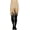 Boston Terrier Print - Beige Black, variant on Women's Flying Witch Thigh Hi Look Spandex Pantyhose - Multicoloured - One Size