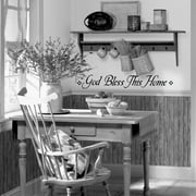 RoomMates God Bless This Home Peel and Stick Wall Decals, Single Sheet
