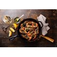 thumbnail image 4 of Crucible Cookware 12-Inch Cast Iron Skillet Set (Pre-Seasoned), Including Large &amp; Assist Silicone Hot Handle Holders, Glass Lid, Cast Iron Cleaner Cha, 4 of 8
