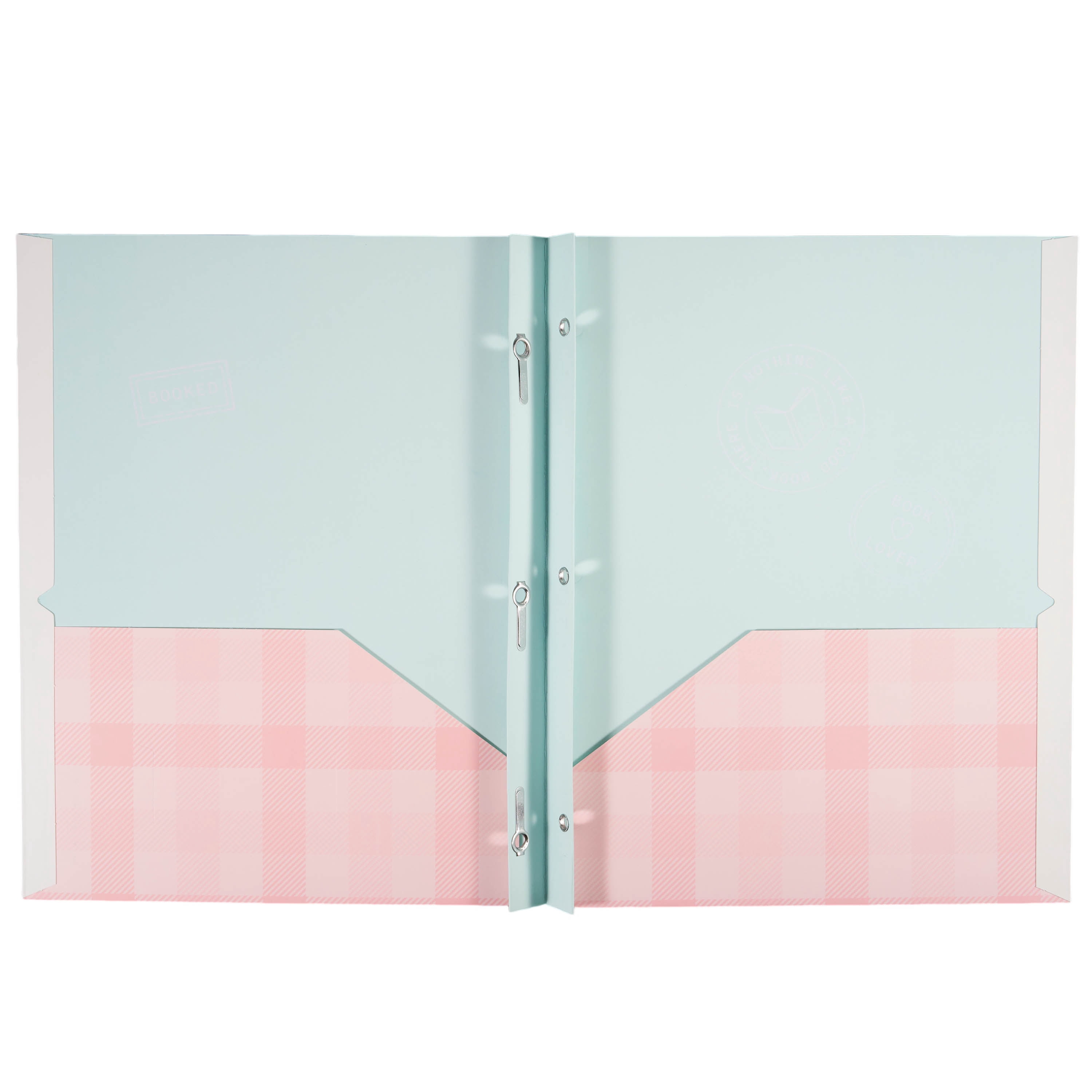 Ecokind by U Style Pastel Dog Two-Pocket Folder with Prongs, 11.6" x 9.25"