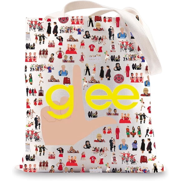 G2TUP Glee Musical Canvas Tote Bag Rachel Berry Fans Gifts Musical Comedy Inspired Shoulder Bag Glee Will Schuster Merch