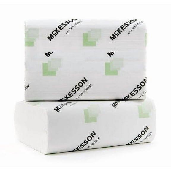 McKesson Premium Multifold Paper Towel, White, 250 Sheets