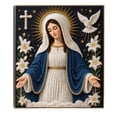 thumbnail image 2 of DIY Virgin Mary Pearl Painting Kit, 7.87 in Sacred Icon Design, Pearl Art Wall Decor for Holiday Decoration, 2 of 6