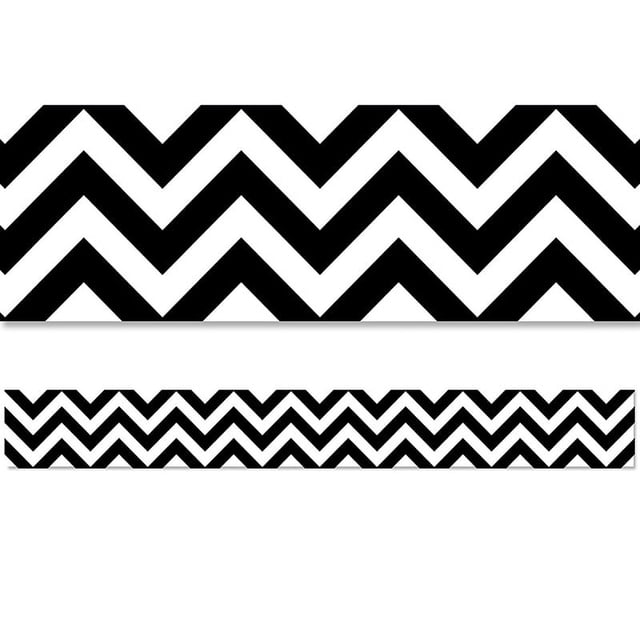 CREATIVE TEACHING PRESS (3 PK) BLACK CHEVRON BORDER