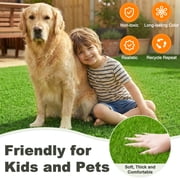 TrumanPick Artificial Grass Interlocking Flooring Decor Indoor Outdoor Fake Grass for Patio Backyard Balcony, 12 x 12