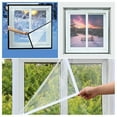 thumbnail image 4 of Winter Window Film Self-Adhesive Heat Windproof Film winterizing Insulation Windproof Warm 1.2x0.8m, 4 of 9
