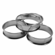 thumbnail image 3 of Anillos de tarta enrollados dobles, anillos de muffin ingleses, juego de 4 crumpets profesionales, 3 of 4