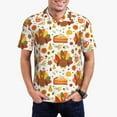thumbnail image 2 of Kuqiui Mens Golf Polo Shirt Dry Fit Performance Sport Short Sleeve Golf Polo Shirts for Men-Thanksgiving With Turkey, 2 of 7