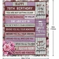 thumbnail image 5 of 70th Birthday Gifts for Women 1954, Happy 70th Birthday Gift Ideas Decorations, Happy 70th Birthday Blanket Soft, Birthday Blanket for Women (50x60, 5 of 6