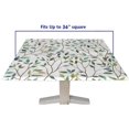 thumbnail image 5 of Elastic Edge Fitted Square Tablecloth, Boho Sage Green Floral Polyester Table Cloth, for Indoor Outdoor Kitchen Home Party Dinner Patio, Fit for 36" x 36"Square Table, 5 of 5
