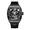 Black, variant on Hollowed Dial Men Mechanical Watches Fashion Steel Case Automatic Wristwatch Waterproof Clock