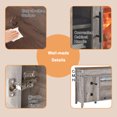 thumbnail image 4 of 55" Electric Fireplace Inserts, 1500W Recessed Stove Heater with 9H Timer, 4 Brightness 11 temperature settings for Indoor Use, 4 of 6