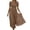 *1-Brown, variant on VBVC Women's Square Neck Puff Sleeve Maxi Dress , Ladies' Boho Smocked Tiered Casual Dress , Summer Vacation Beach Sundress For Women, S-3XL
