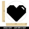 thumbnail image 2 of Pixel Digital Filled Heart Gaming Life Egg Chicken Rubber Stamp - Mini 1/2 Inch, 2 of 7