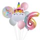 thumbnail image 1 of Arco Iris Unicornio Globo Número Foil Globos 1 2 3 4 años Fiesta de cumpleaños Decoración Niño Unicornio Tema Fiesta Boda Bolas Juguete Tan Jianjun  unisex, 1 of 2
