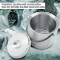 thumbnail image 2 of Ice Bucketwith CoverStainless Steel Double Walled Ice Bucket Stainless Steel Ice Bucket World-Class Design, 2 of 5