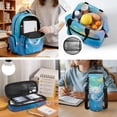 thumbnail image 3 of HUIACONG Backpack Set for Students Ocean Paint Axolotl 17 Inch 4-Piece with Lunch Bag, Pencil Case & Water Bottle Holder, Multi-Panel Ventilation, for Ages 9-14, Daily Use, 3 of 7