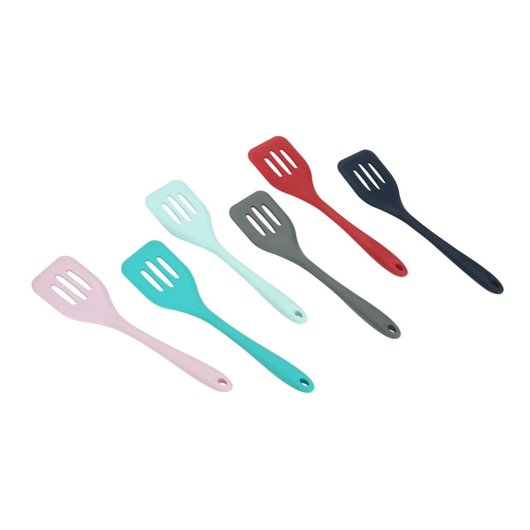 Mainstays Teal Silicone Slotted Kitchen Spatula / Turner 