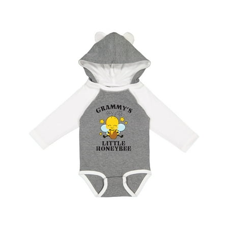 

Inktastic Cute Bee Grammy s Little Honeybee with Stars Gift Baby Boy or Baby Girl Long Sleeve Bodysuit