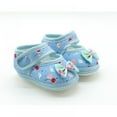 thumbnail image 4 of Soft Sole Cotton Baby Shoes - Infant Baby Walking Shoes Moccasinss Rubber Sole Crib Shoes 0-18M (Blue), 4 of 4