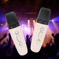 thumbnail image 3 of Karaoke Machine, Clear Sound Built in Light Reduce Howling Lightweight Wireless Microphones  Speaker  for Birthday Off White,Pink, 3 of 7