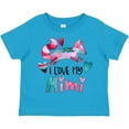 thumbnail image 3 of Inktastic I Love My Mimi Pink and Blue Fox with Hearts Boys or Girls Toddler T-Shirt, 3 of 5