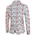 thumbnail image 2 of Chaquetas navideñas para hombre, chaqueta informal de traje navideño con un botón, 2 of 5
