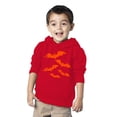 thumbnail image 2 of Awkward Styles Halloween Toddler Hoodie Girls Boys Orange Bats Fleece Hooded Sweatshirt, 2 of 5