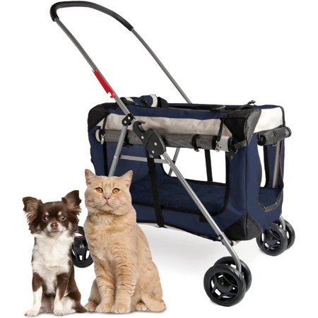 UPC: 0686461117954 | PetLuv  Happy Cat  Premium 3-in-1 Soft Sided Detachable Pet Carrier  Travel Crate  and Pet Stroller – Locking Zippers  Comfy Plush Nap Pillow  Airy Windows  Sunroof  Reduces Anxiety
