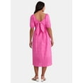 thumbnail image 2 of Time and Tru Women's and Women's Plus Eyelet Midi Dress, Sizes XS-4X, 2 of 4