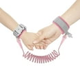 thumbnail image 7 of Kids Leash for Toddler, Anti Lost Wrist Link with Key & Lock, 6.56ft Safety Wristband Child Walking Harness for Supermarket Mall Airport Amusement Park Zoo Travel (Pink), 7 of 7
