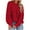 Red, variant on Lovskoo Sweaters for Women Trendy Color Long Sleeve Pullove Shirt Sweater Tops Green