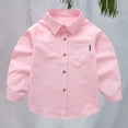 thumbnail image 2 of EnJoCho Boys Dress Shirt Long Sleeve Button Down Lapel School Unifor𝗆 Toddler Lightweight Formal Oxford Holiday Party Outfit, 2 of 8
