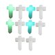 thumbnail image 2 of 10 Assorted Color Luminous Cross Pendants Synthetic Material Jewelry Charm for DIY Necklace Making, 2 of 2