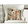 thumbnail image 3 of Ambesonne Monstera Throw Pillow Cover Pack of 2, Abstract Mid Century Boho, 2 Pcs-24" x 24", Beige Green and Burnt Orange, 3 of 5