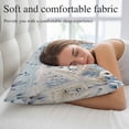 thumbnail image 5 of Blue Beige Coastal Throw Pillow Covers, Beach Starfish Summer Eucalyptus Vintage Soft Breathable Pillow Cases with Invisible Zipper, Small Pillowcases for Couch Bed Sofa Chair 16x24 Inches, 5 of 9
