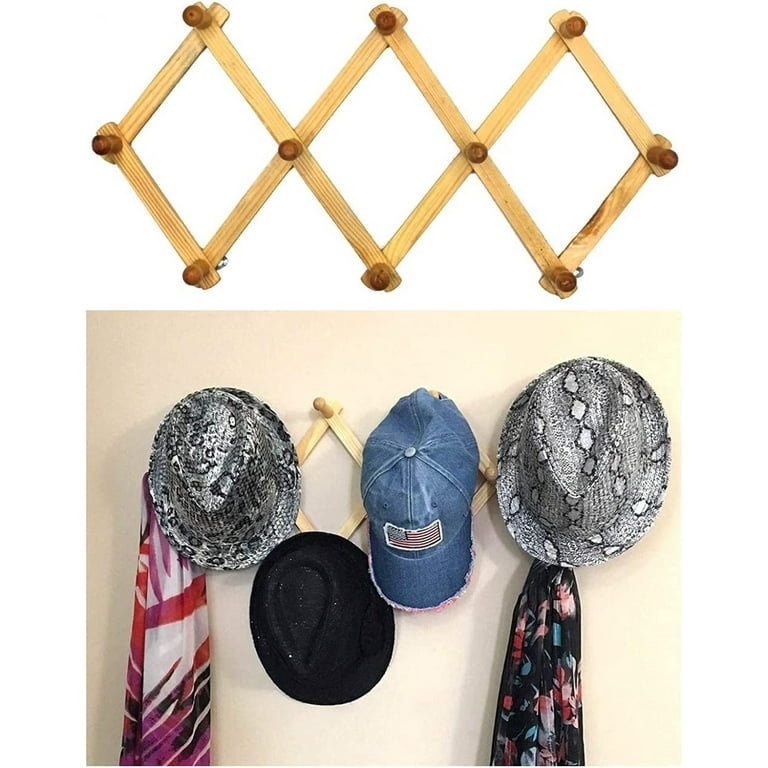4-Layer Metal Hat Hanger - Over Door Organizer For Hats, Bags, Scarves & More, Space-Saving Vertical Design