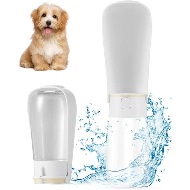 Dog Water Bottle Foldable Leak Proof Dog Water Dispenser with 15.2oz